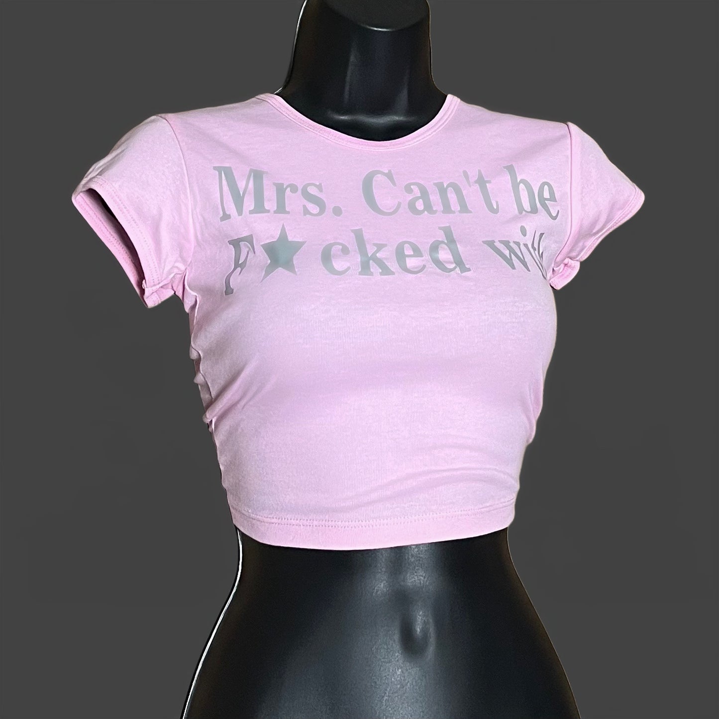 Mrs. Can't be Fucked with Crop Top