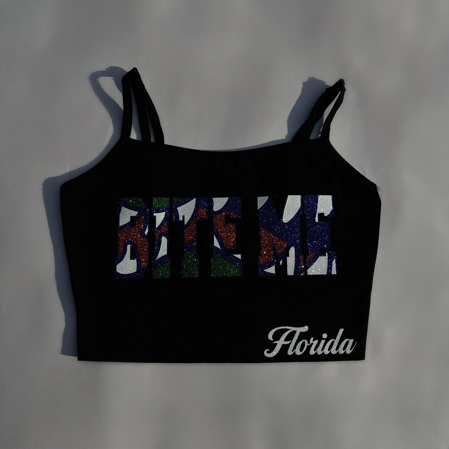 "BITE ME" Florida Cami Crop top