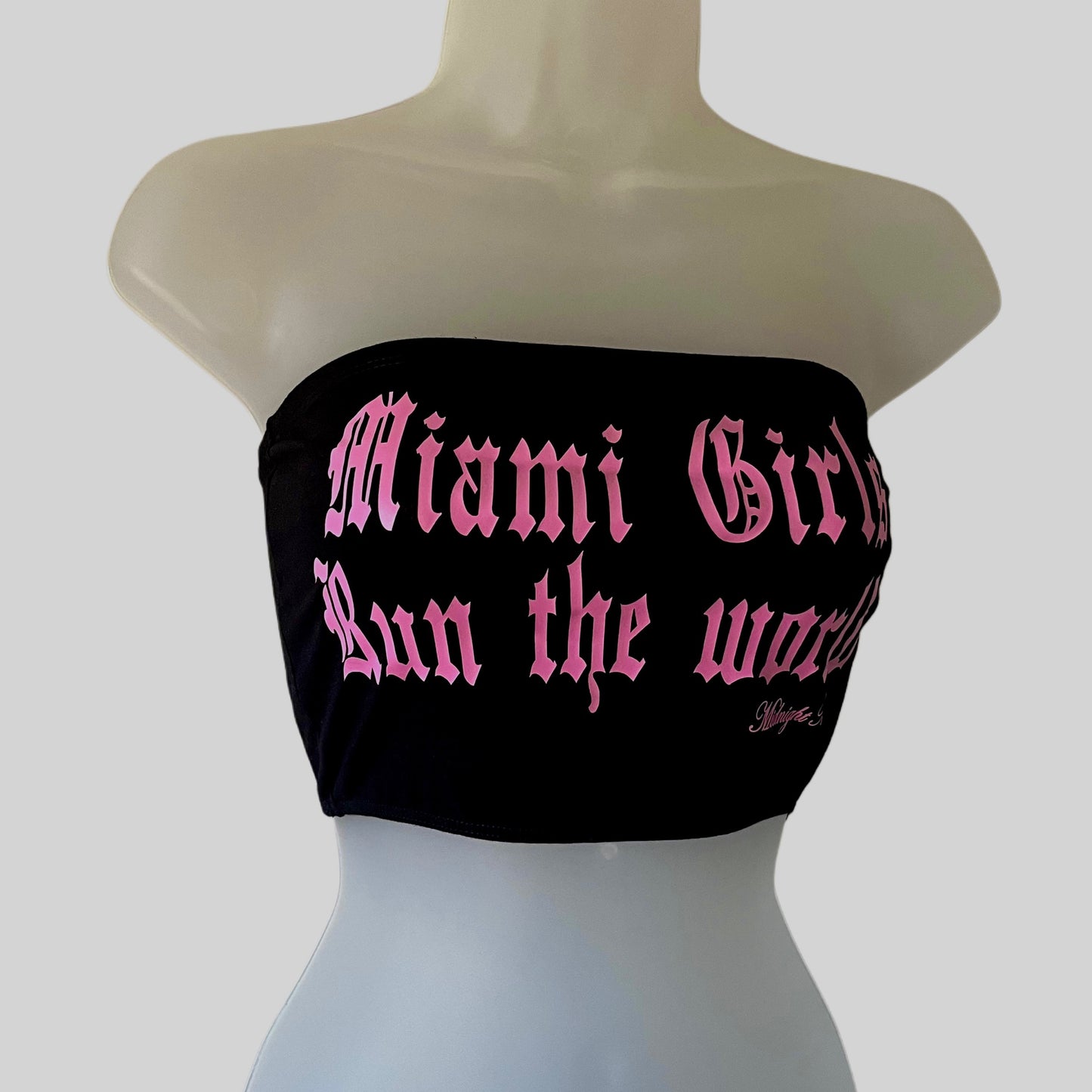 MIAMI GIRLS RUN THE WORLD Crop Top