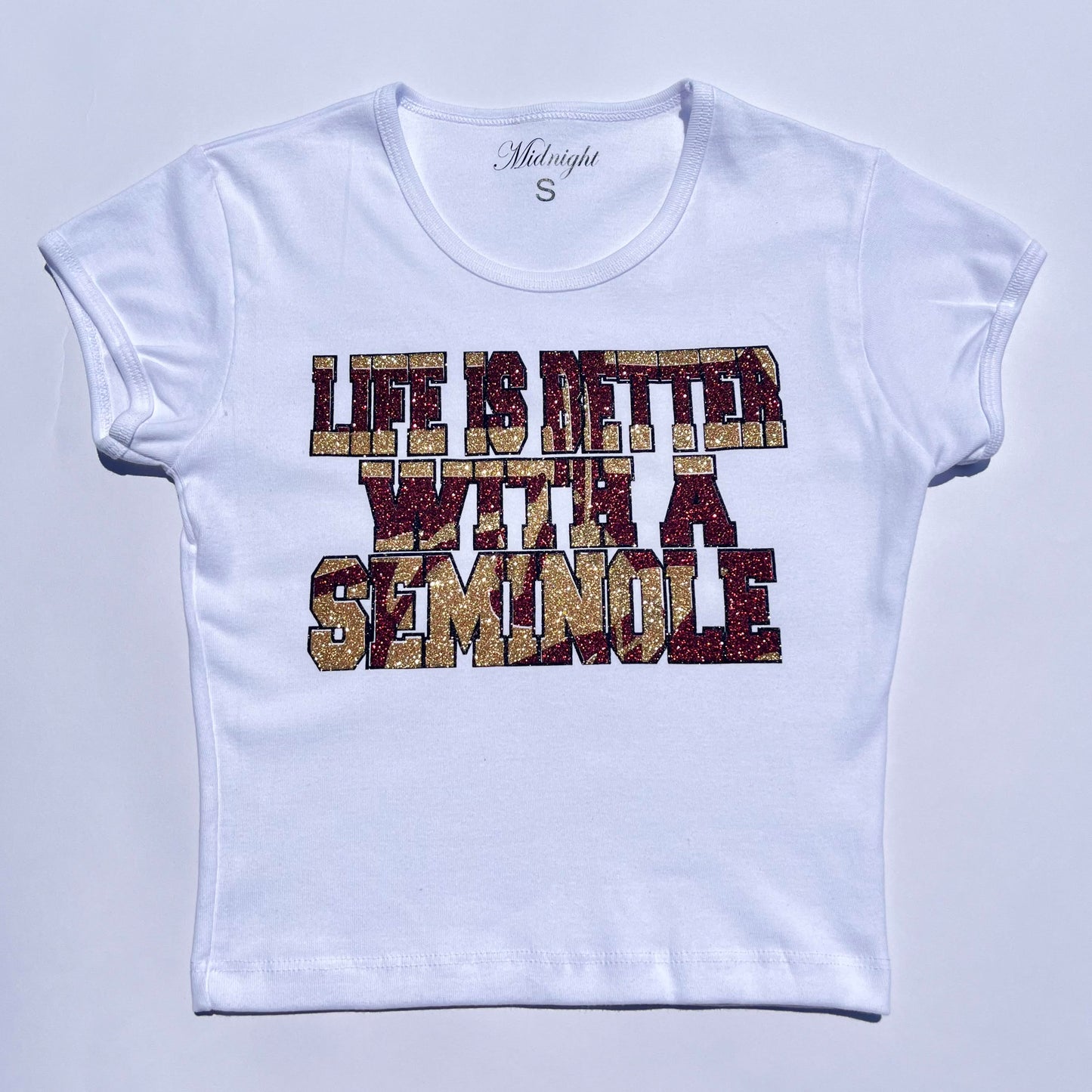 Life is Better with a Seminole Baby Rib tee