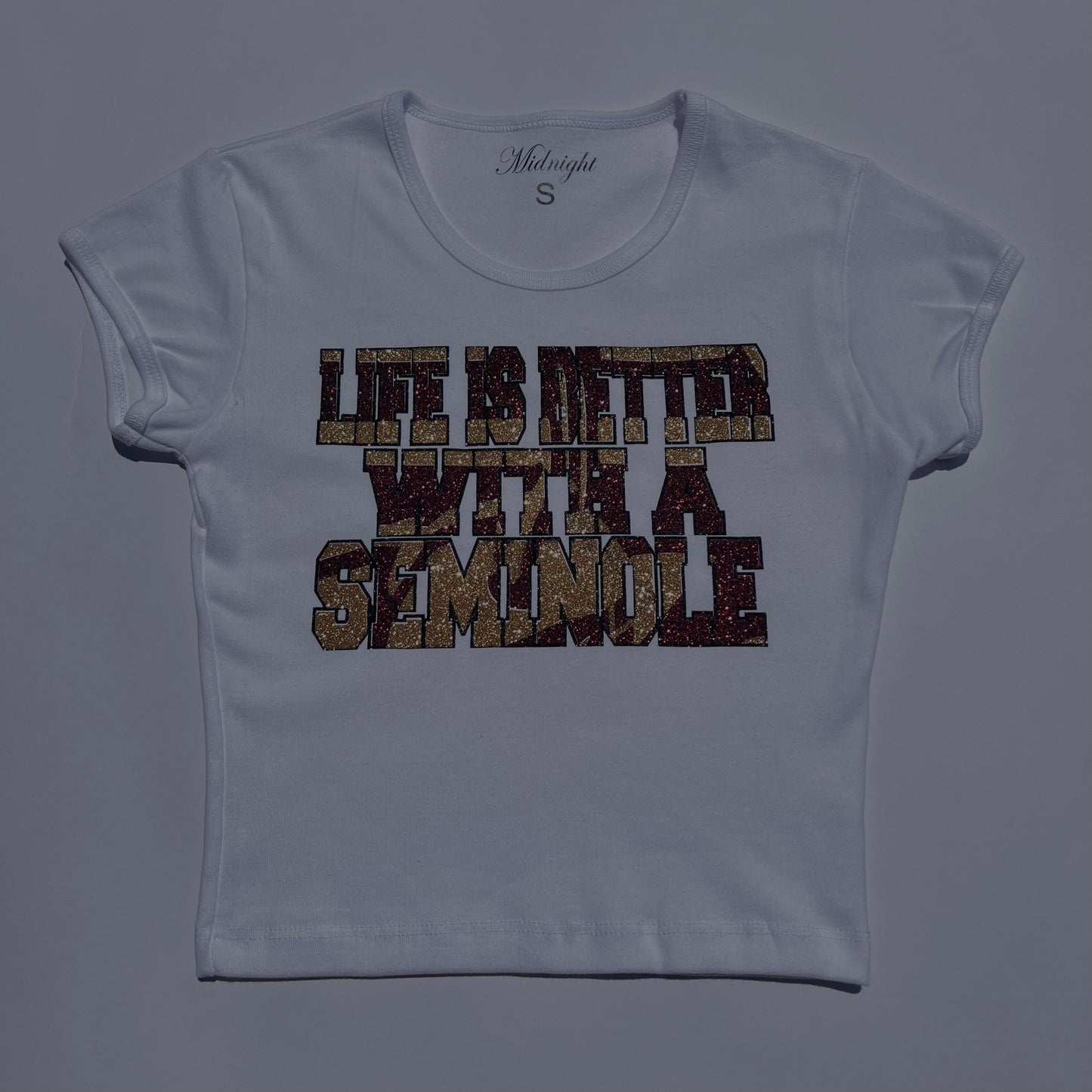 Life is Better with a Seminole Baby Rib tee