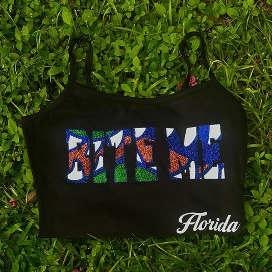 "BITE ME" Florida Cami Crop top