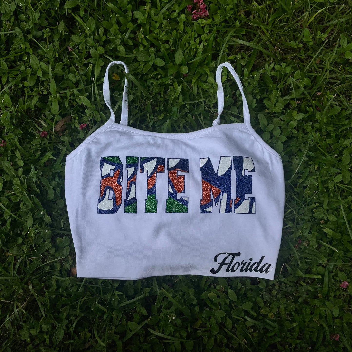 "BITE ME" Florida Cami Crop top